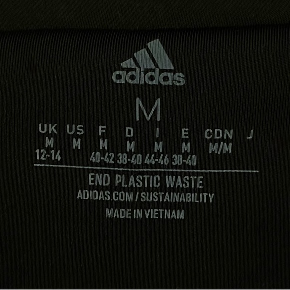 Adidas Training 3-Stripe Aeroready Crossback Crop Tank - Black - Medium - Picture 6 of 8